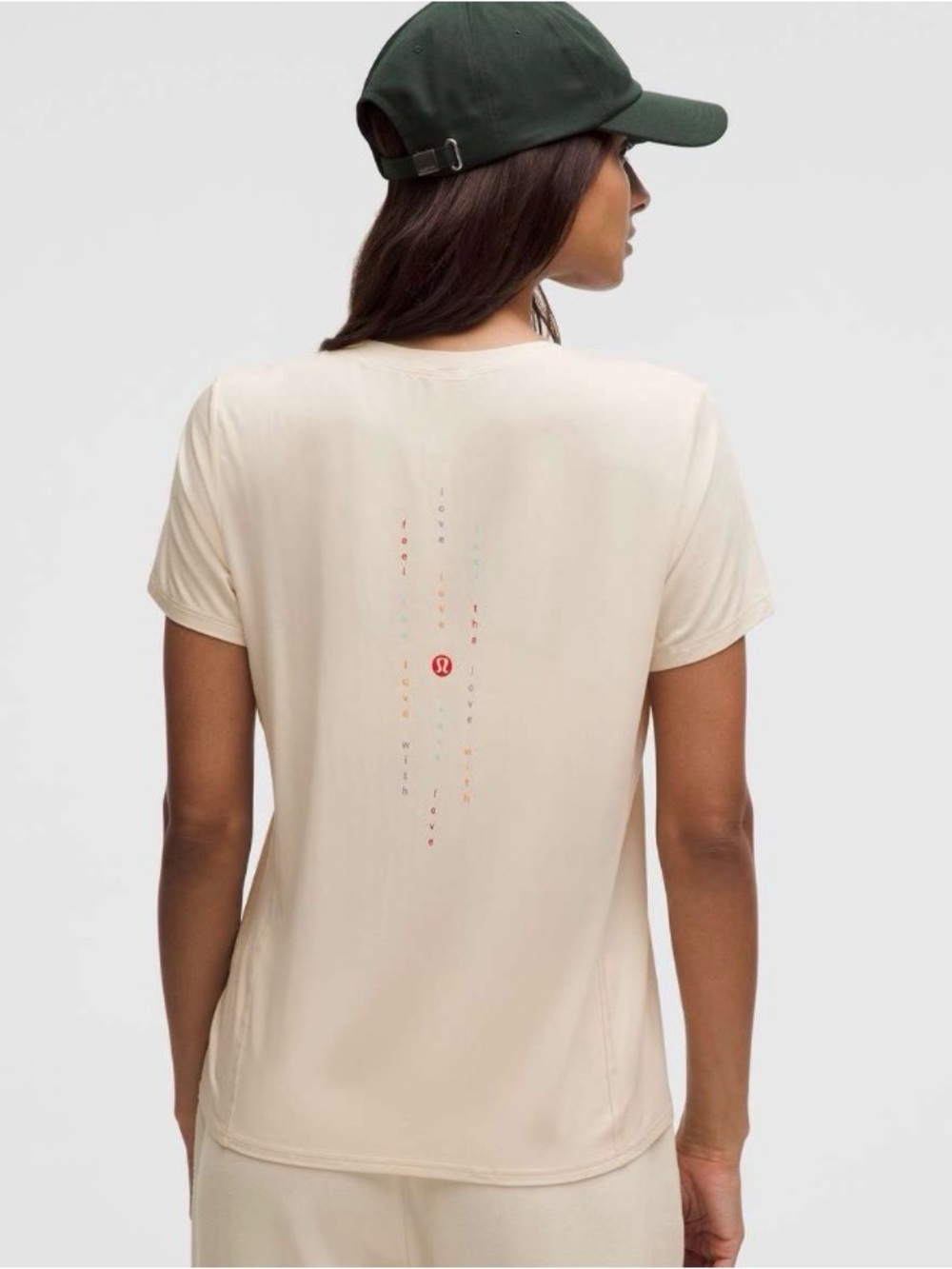 lululemon athletica Women's Silk blend relaxed shirt opal white Short Sleeve Tee